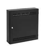 Solarix rozvaděč SOHO LC-18 s lištami 2U, 4U a 11U, 550x550x150mm černá RAL9005 LC-18-55-15-B