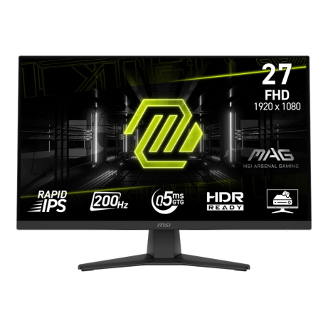 MSI MAG/272F/27"/IPS/FHD/200Hz/0,5ms/Black/2R