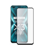 Screenshield REALME X3 SuperZoom (full COVER black) Tempered Glass Protection
