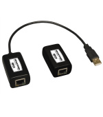 Extender (přijímač a vysílač), 1-port USB přes Cat5/Cat6, až 45.72m