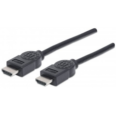 MANHATTAN kabel High Speed HDMI 4K, 3D, Male to Male, stíněný, černý, 5m