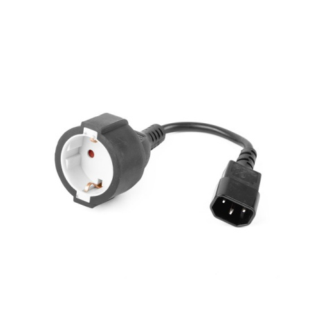 Gembird Power Adapter Cord IEC320 C14->SCHUKO 15cm