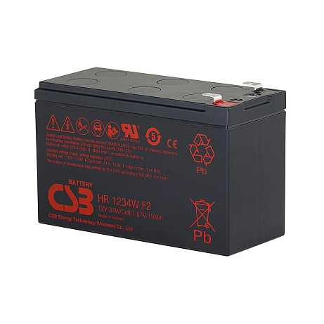 Baterie CSB HR1221WF2; 12V; 5Ah/21W, F2