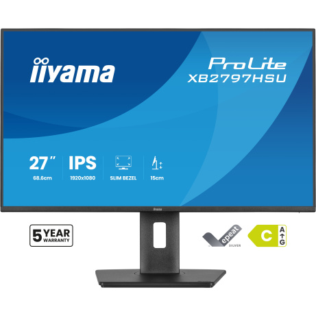 iiyama ProLite/XB2797HSU-B1/27"/IPS/FHD/120Hz/4ms/Černá/5R