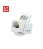 LYNX keystone UTP Cat5e, samozařevácí, 90 stp., bílý