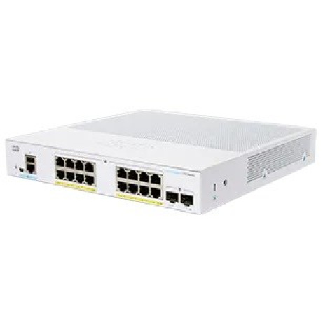 BAZAR - Cisco switch CBS250-16P-2G (16xGbE,2xSFP,16xPoE+,120W,fanless) - REFRESH - poškozený obal