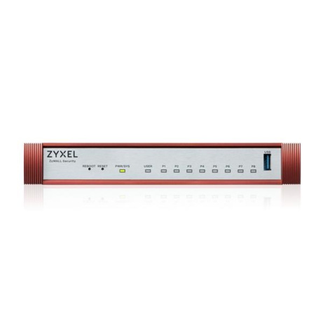 Zyxel USG FLEX100 H Series, 8 Gigabit user-definable ports, 1*USB with 1 YR Security bundle