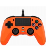 Nacon Wired Compact Controller - ovladač pro PlayStation 4 - oranžový