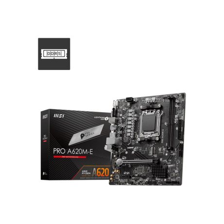 BAZAR - MSI MB Sc AM5 PRO A620M-E, AMD A620, 2xDDR5, 1xHDMI, 1xVGA, mATX - Po opravě (Bez příšlušenství)