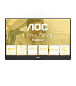 AOC MT IPS LCD WLED 15,6" 16T20E2 - IPS panel, 1920x1080, 2x USB-C, Mini HDMI, Repro, Přenosný