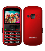 EVOLVEO EasyPhone XS, mobilní telefon pro seniory, červený