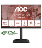 AOC MT 23,8" 24E4CV - 1920x1080,IPS,120Hz,1xHDMI,1xDP,USBhub,USB-C,PD,RJ45,Repro,Pivot
