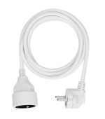 Solight prodlužovací přívod - spojka, 1 zásuvka, 2m, 3 x 1mm2, bílá