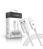 RhinoTech kabel s nylonovým opletem USB-C na Lightning 27W 1M bílá