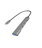 GEMBIRD hub, 4-port USB 3.2 (Gen 1), Type-C, stříbrná