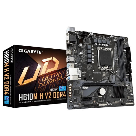 GIGABYTE MB Sc LGA1700 H610M K V2, Intel H610, 2xDDR4, DP, HDMI, mATX
