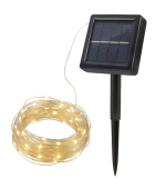 Solight LED solární řetěz, 200LED, 22m, teplá bílá