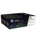 HP 305A trojbalení - azurová, purpurová, žlutá