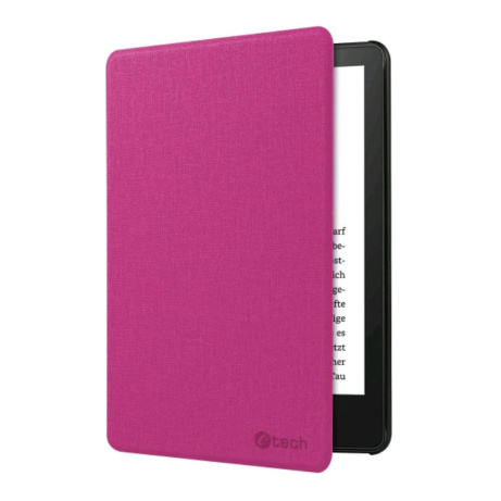 C-TECH PROTECT pouzdro pro Amazon Kindle PAPERWHITE 2024/COLORSOFT, WAKE/SLEEP funkce, hardcover, růžové