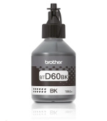 BAZAR - BROTHER INK BT-D60BK black pro T4xx, T5xx, T7xx, T9xx cca 6000 stránek, bezpigmentový - INKTANK - Poškozený obal