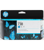 HP 738 130-ml Cyan DesignJet Ink Cartridge