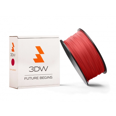 3DW - ABS filament 1,75mm červená, 1kg (2x 0,5kg), tisk 220-250°C