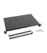 19" PEVNÁ POLICE 1U/483X300MM MAX. NOSNOST DO 25