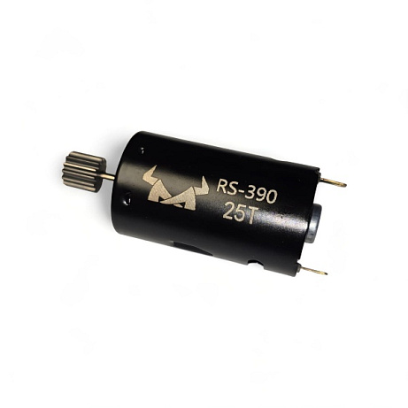 Stejnosměrný motor typu RS-390 25T s černým krytem pro modely MN128, MN86 nebo G500