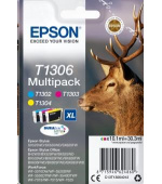EPSON ink Multipack 3-colours "Jelen" T1306 DURABrite Ultra Ink