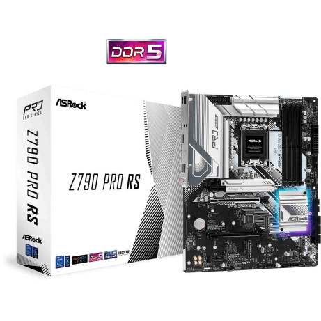 BAZAR - ASRock MB Sc LGA1700 Z790 PRO RS, Intel Z790, 4xDDR5, 1xDP, 1xHDMI - Po opravě (Bez příšlušenství)