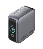 VERBATIM Mini GaN Nabíječka s displejem 100W, 2xUSB-C, 1xUSB-A, šedá