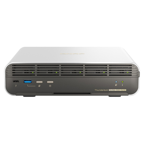 QNAP TBS-h574TX-i3-12G (8core, 12GB RAM, 5x E1.S/M.2 slot, 1x 2,5GbE, 1x 10GbE, 2x Thunderbolt 4)