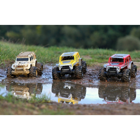 Set RC off-road obojživelných aut