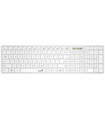Genius Klávesnice Slimstar 126, Drátová USB, CZ+SK layout, Copilot klávesa, Bílá