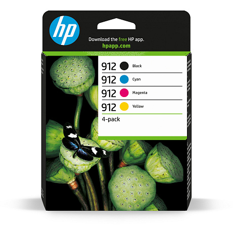 HP 912 CMYK Original Ink Cartridge 4-Pack (315 / 315 / 315 / 250 pages)