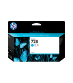 HP 728 130-ml Cyan DesignJet Ink Cartridge
