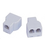 Dvojspojka RJ11, 1x6p4c/2x6p4c - telefonní