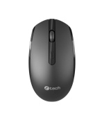 C-TECH Myš WLM-15 Dual mode, bezdrátová, BT5.0 + 2,4GHz, 1600DPI, 6 tlačítek, USB nano receiver, černá