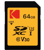 Kodak paměťová SD karta 64GB UHS-I U3 V30 Ultra