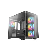 DEEPCOOL Case CG530U 4F, ATX, Průhledná bočnice, 4x120mm ARGB Fan, černá
