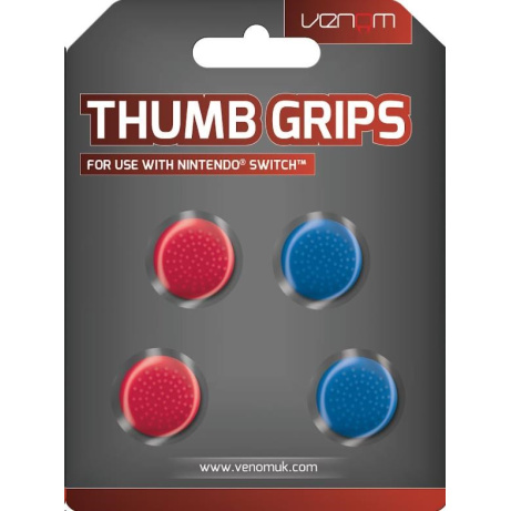 VENOM VS4918 Nintendo Switch Thumb Grips (4x) - Red and Blue