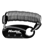 Master Lock Karabina s navíjecím kabelem 1551EURDBLK -