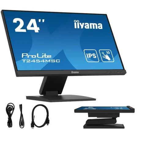 Iiyama ProLite T2454MSC-B3AG, Projected Capacitive, 10 TP, Full HD, USB, kit (USB), black