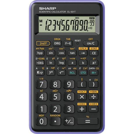 SHARP kalkulačka - EL-501T - fialová (balení box)