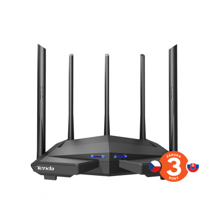 Tenda AC11 WiFi AC Router 1200Mb/s, 1x GWAN, 3x GLAN, VPN server/klient, WISP, Repeater, 5x 6 dBi