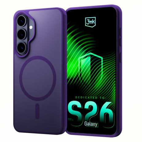 3mk ochranný kryt Smoke MagCase Purple pro Samsung Galaxy S26+