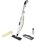 Karcher SC 3 Upright parní mop, 1600 W, eliminuje až 99,999 % virů a 99,99 % běžných domácích bakterií, bílá, posk obal