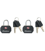 Master Lock Visací zámek TSA - černý (2 ks / blistr)