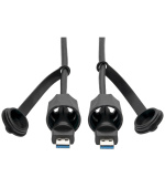 Kabel USB-A / USB-A, SuperSpeed, USB 3.0/3.1, odolný IP68, stíněný, (Samec/Samec), 0.91m
