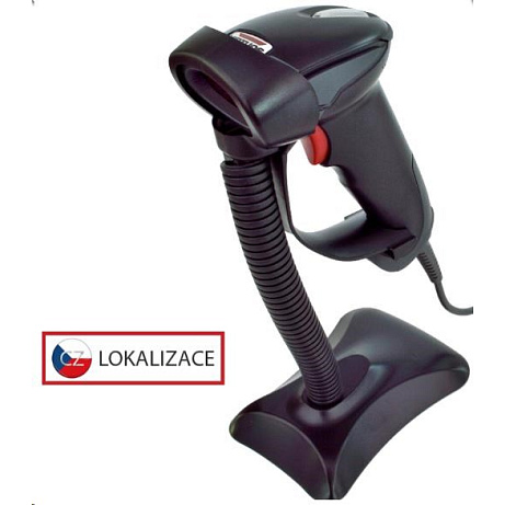 POŠKOZENÝ OBAL - Virtuos laserová čtečka HT-900A, USB (emulace klávesnice/RS232), černá